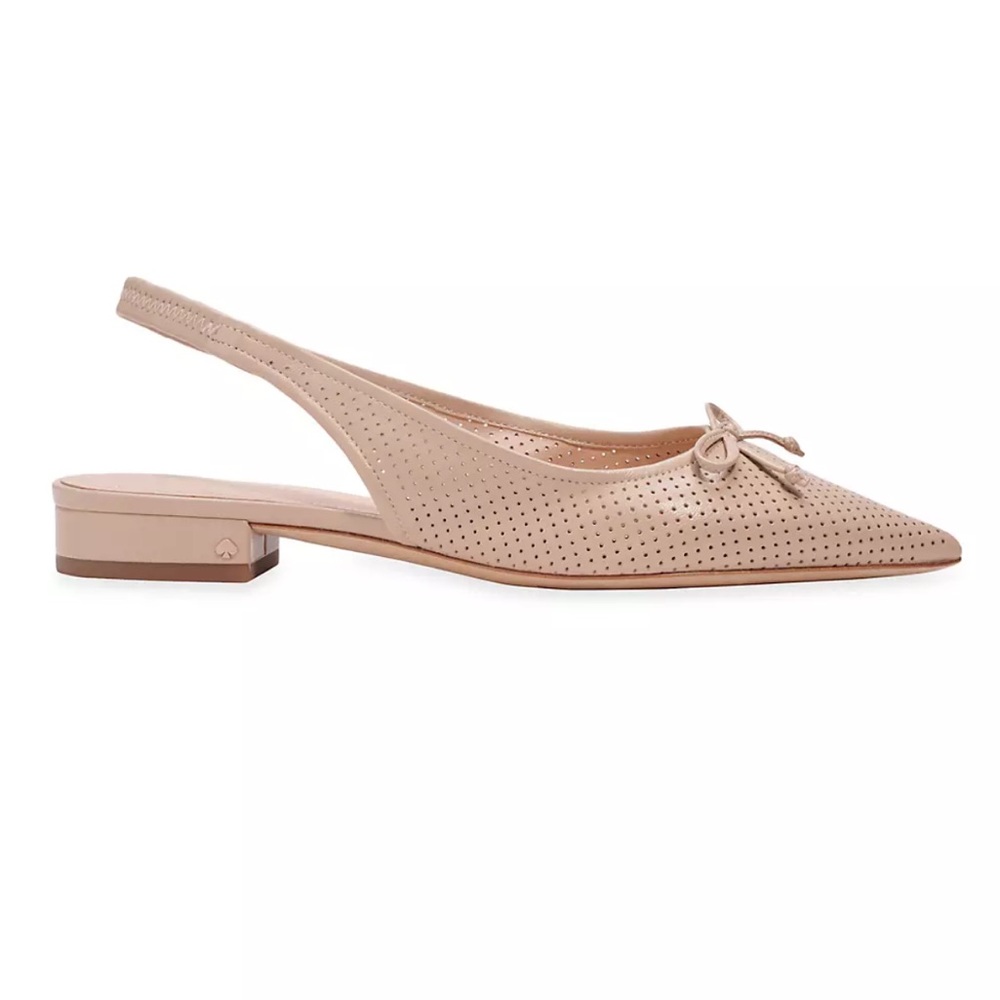 Kate Spade - Veronica Perforated Leather Slingback Flats. Worn only 2 times!! - Picture 2 of 5